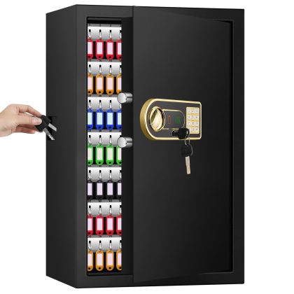 RETLLAS 1.3 Cu.ft. Fireproof Safe: Secure Drop Box, Key & Digital Keypad Lock, Wall Mountable for Home Security & Key Organization