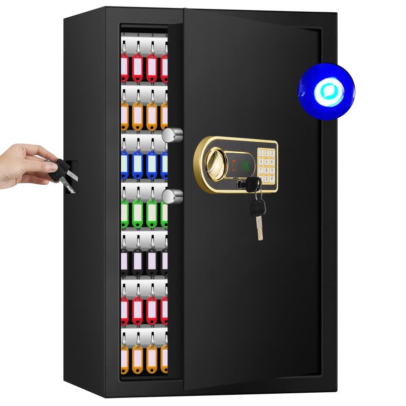 RETLLAS 1.3 Cu.ft. Fireproof Safe: Secure Drop Box, Key & Digital Keypad Lock, Wall Mountable for Home Security & Key Organization - Image 2