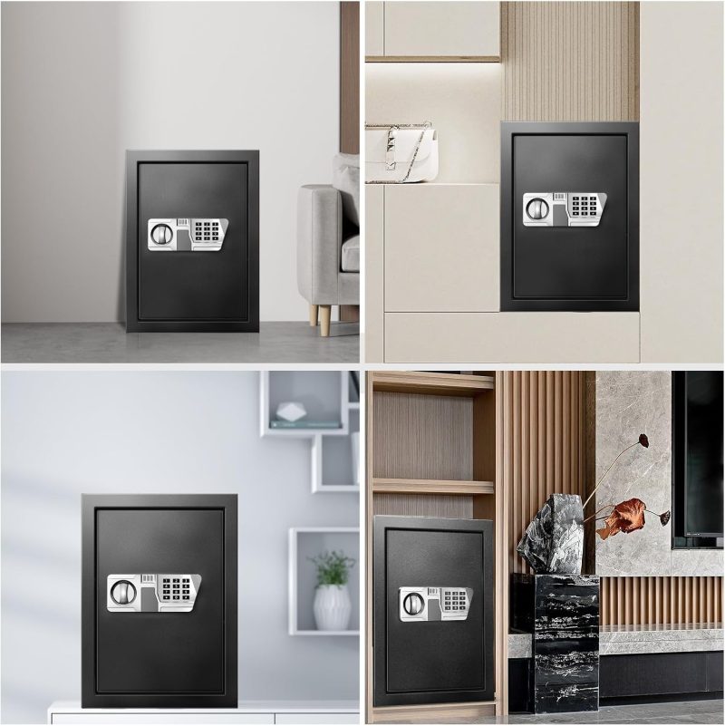 TOTOY Safe Box 2.5 Cu Ft Money Safe with LED Sensor Light, Safe for Home Documents with Keys and Digital Keypad, Type-C External Power Supply Interface Lock Box for Cash Jewelry Valuables - Image 7